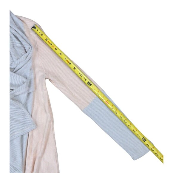 Renee C Ribbed Waterfall Cardigan size Medium - Picture 2 of 6